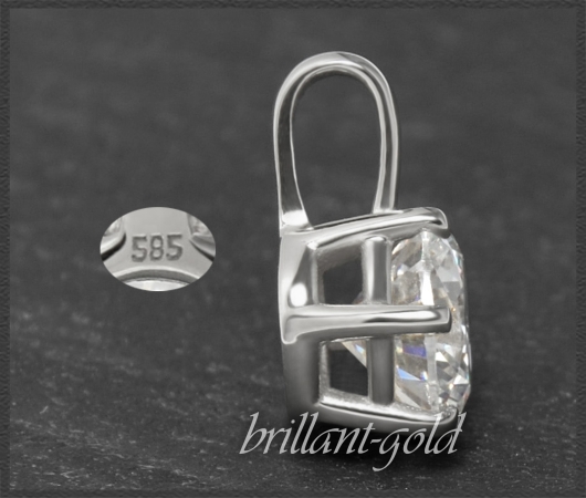 Brillant Anhänger 585 Gold mit 1,67ct